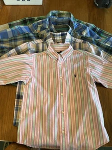 Lot Of 5 Boys Size 6 Long Sleeve Button Shirts READ - Picture 1 of 24