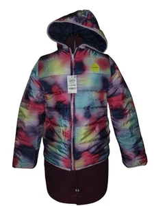 Chaqueta acolchada Epic Threads para niñas con capucha forrada de piel sintética L 14/16 arco iris  - Imagen 1 de 7