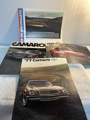 Folletos vintage del concesionario Chevrolet Camaro 1974 1975 1976 y 1974 Chevrolet Foto 1 de 4