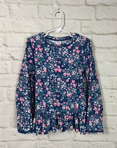NEW RuffleButts Girls Floral Long Sleeve Rash Guard Swim Top Size 8 - Picture 1 of 3