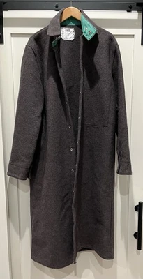 Steel Grip Safety Apparel Wool  Gray Trench Coat / Fire Resistant - Men’s 44 - Image 1 of 4