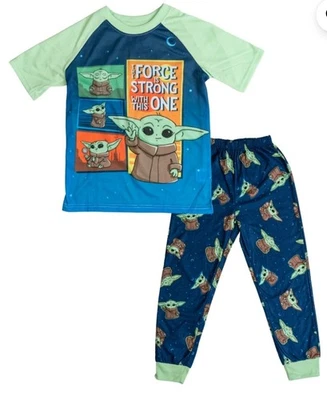 Baby Yoda Niños Pijama Star Wars The Mandalorian Camisa Pantalones Cortos Conjunto Talla M 6/7 Foto 1 de 4