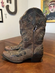 J.B. Dillon Goat Leather Cowboy Western Boots Snip Toe Women’s 8.5 NEW 2213 - Imagen 1 de 9