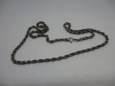 VINTAGE JAMES AVERY STERLING 3MM 18" ROPE CHAIN NECKACE-NO RES! - Image 1 of 4