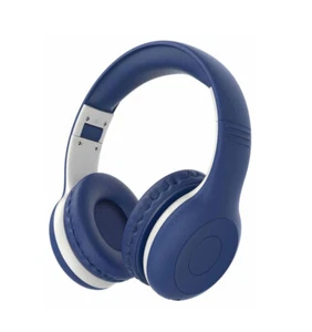 WIRELESS HEADPHONES FOLDABLE HEADSET W MIC HANDS-FREE EARPHONES OVER for TABLETS - Picture 1 of 7