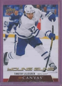 2020 20-21 UPPER-DECK UD CANVAS YOUNG GUNS TIMOTHY LILJEGREN #104 ROOKIE - Picture 1 of 2