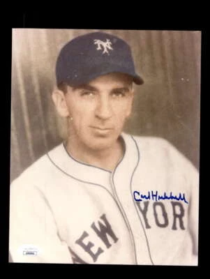 Carl Hubbell JSA Coa Signed  8x10 Photo Autographed Giants - Image 1 of 2