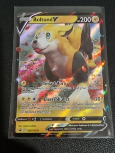 Pokemon Sword & Shield Black Star Promo Holo Card Boltund V SWSH219 - Picture 1 of 1