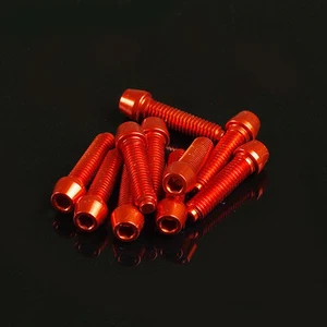 10 Stück Aluminium Schrauben 7075er M4x16 3mm Innensechskant Aluschrauben orange - Bild 1 von 1