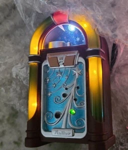 2008 Hallmark Swingin' into Christmas Andenken Ornament Licht Sound Jukebox - Bild 1 von 8