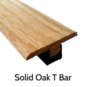 Solid Oak T Section Threshold Door Bar Trim 900mm Strip Lowest Price! Wood Floor - Picture 1 of 1