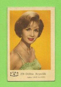 1962 Dutch Gum Card Star Bilder B #278 Debbie Reynolds