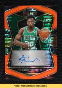 2020 Select FOTL Neon Orange Pulsar Prizm 8/30 Aaron Nesmith Rookie Auto RC READ