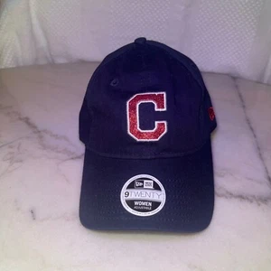 Cleveland Guardians Women's Adjustable MLB Baseball Cap New Era Navy/Red/White - Picture 1 of 6