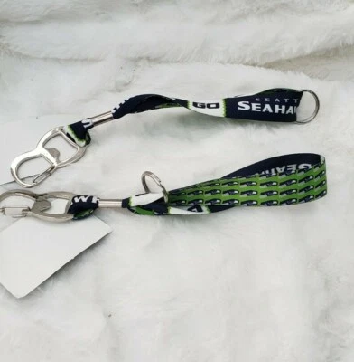 Seattle Seahawks NFL Keychain & bottle  opener Lanyard. New with tags. - Image 1 of 4