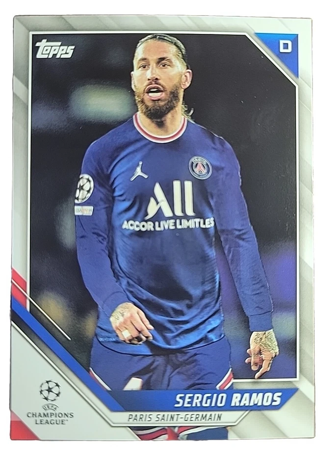 2021-22 Topps UCL Collection 1st Edition Sergio Ramos #36 PSG Paris Champions - Image 1 of 2