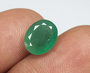 2.13 Ct Natural Emerald Zambian Oval Shape Untreated loose Lustrous Loose Gems - Picture 1 of 7