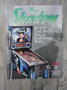 The Shadow Pinball Machine Flyer Original Brochure - Picture 1 of 2