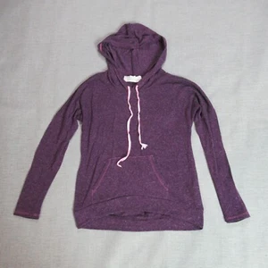 Vintage Havana Hoodie Sweatshirt Womens Size M Purple Linen Blend Pullover Soft - Picture 1 of 8