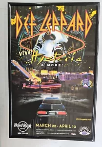 Poster concerto Def Leppard Las Vegas Hysteria 11 x 17 incorniciato - Foto 1 di 2