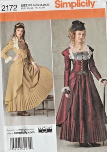 VICTORIAN/ STEAMPUNK/ SCI FI - MISSES' COSTUMES (Sz 14 -22) SIMPLICITY 2172 - Picture 1 of 2