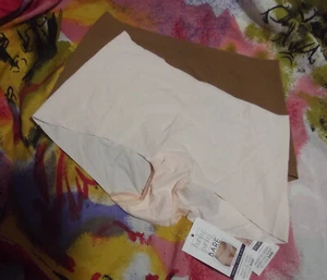 2 NEW HANKY PANKY 6J1281 VANI/TOFF BARE MICROFIBER BOYSHORT PANTIES S (4-6) - Picture 1 of 2