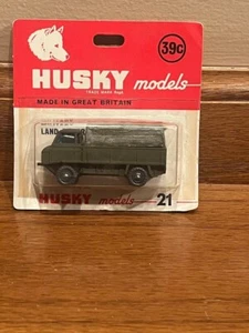 VINTAGE HUSKY #21 FORWARD CONTROL LAND ROVER GREEN NEW IN PACKAGE GREAT BRITAIN - Picture 1 of 6