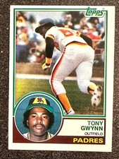 Tony Gwynn 1983 Topps rookie card #482 clean excellent condition