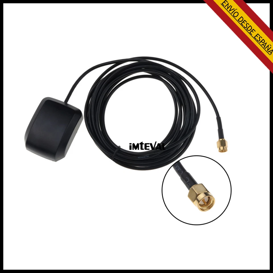 ANTENA GPS MAGNETICA CONECTOR SMA UNIVERSAL  cable 150cm Arduino  - Imagen 1 de 1