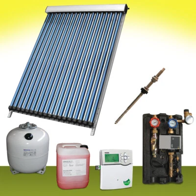 Solaranlage komplett 11,05m² Vakuumrohre Röhrenkollektor Vakuumröhren Kollektor - Bild 1 von 2