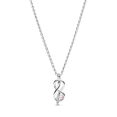 PANDORA Schmuck -50 Damen-Kette Unendlichkeitsknoten Silber 393762C01 - Bild 1 von 4