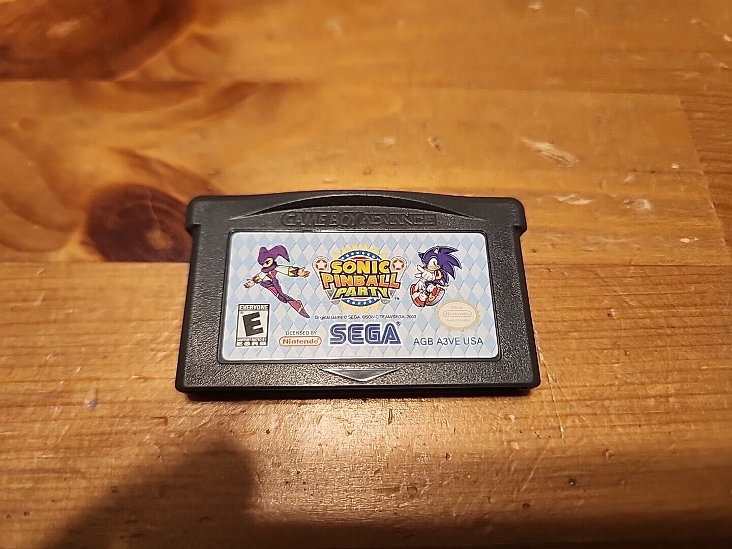 SEGA Sonic Pinball Party (Nintendo Game Boy Advance (GBA), 2003) #ML