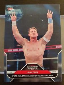 2025 WWE Topps Now #25 John Cena - 4th And Final Career Elimination Chamber Matc - Afbeelding 1 van 4