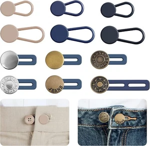 12pcs Button Extenders for Jeans Extender Flexible Adjustable - Picture 1 of 7