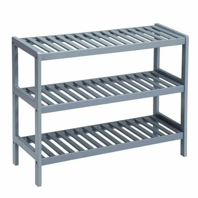 Taylor & Brown 3 Tier Shoe Storage Shelf - Grey (15122h)