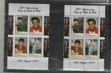 Elvis Presley 2 Blöcke Geschnitten Gezähnt Turkmenistan