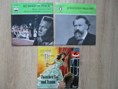 3 x Single R. Schock HYMNE, ZWISCHEN TAG UND TRAUM, Brahms VIER UNGARISCHE TÄNZE - Bild 1 von 4