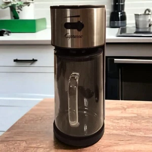 Jura Capresso Iced Tea Maker 80oz Glass Pitcher Stainless Silver Color #624.02 - Picture 1 of 6