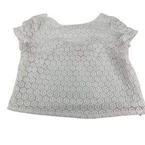 Lilly Pulitzer for Target White Lace Crop Stop Size Medium - Picture 1 of 14