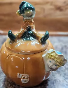 Elf/Peter Pumpkin Eater Vintage Cookie Jar W24-USA 11" tall 1950's McCoy - Picture 1 of 14