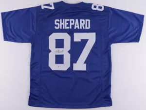 Sterling Shepard Signed Giants Jersey (Beckett COA) New Yorks #2 Pck 2016 Draft - Picture 1 of 5
