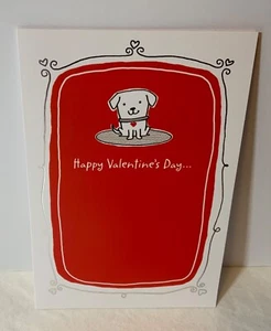 VTG Hallmark Valentine Card UNUSED Cute Puppy Dog “Someone Loves Knowing You” - Picture 1 of 4