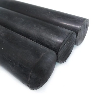 Stock EE. UU. 3 piezas 27 mm ±10 % diámetro 13" largo PA6 varilla redonda barra stock negro Foto 1 de 4