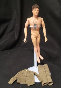 Vintage 1964/ 1965 Hasbro Gi Joe With Fuzzy Head Hair Uniform Boots Blue Eyes - Picture 1 of 22