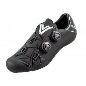 Vittoria Velar Road Bike Cycling Shoe 45.5 EU 11.5 US BOA Black Italy $499 MSRP 
