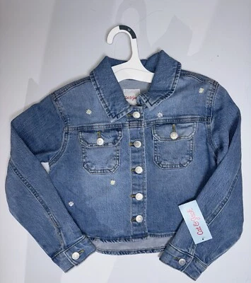 Chaqueta vaquera cosida margarita Cat & Jack para niñas M(8) Foto 1 de 4