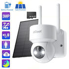 ieGeek Outdoor 360Wireless Solar Security Camera Home Wifi Battery PTZ CCTV 2K