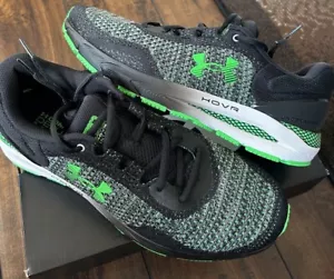 Zapatos para correr Under Armour UA HOVR Intake 6 para hombre talla 11 negros/verdes nuevos en caja - Imagen 1 de 12