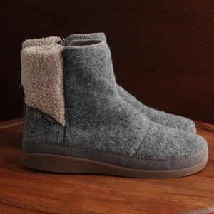 Chaco Damenstiefel Größe 7,5 grau Revel hoher seitlicher Reißverschluss gemütlich bequem gefilzt Outdoor - Bild 1 von 16
