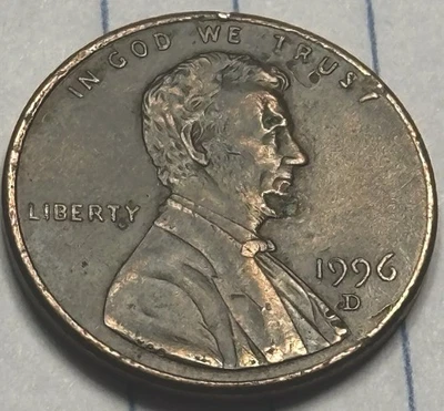 1996 Error Lincoln Penny - Image 1 of 4